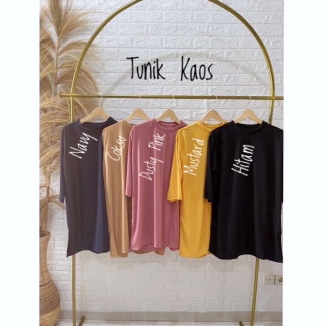 LastStok DRESS / TUNIK Kaos Combed Tebal