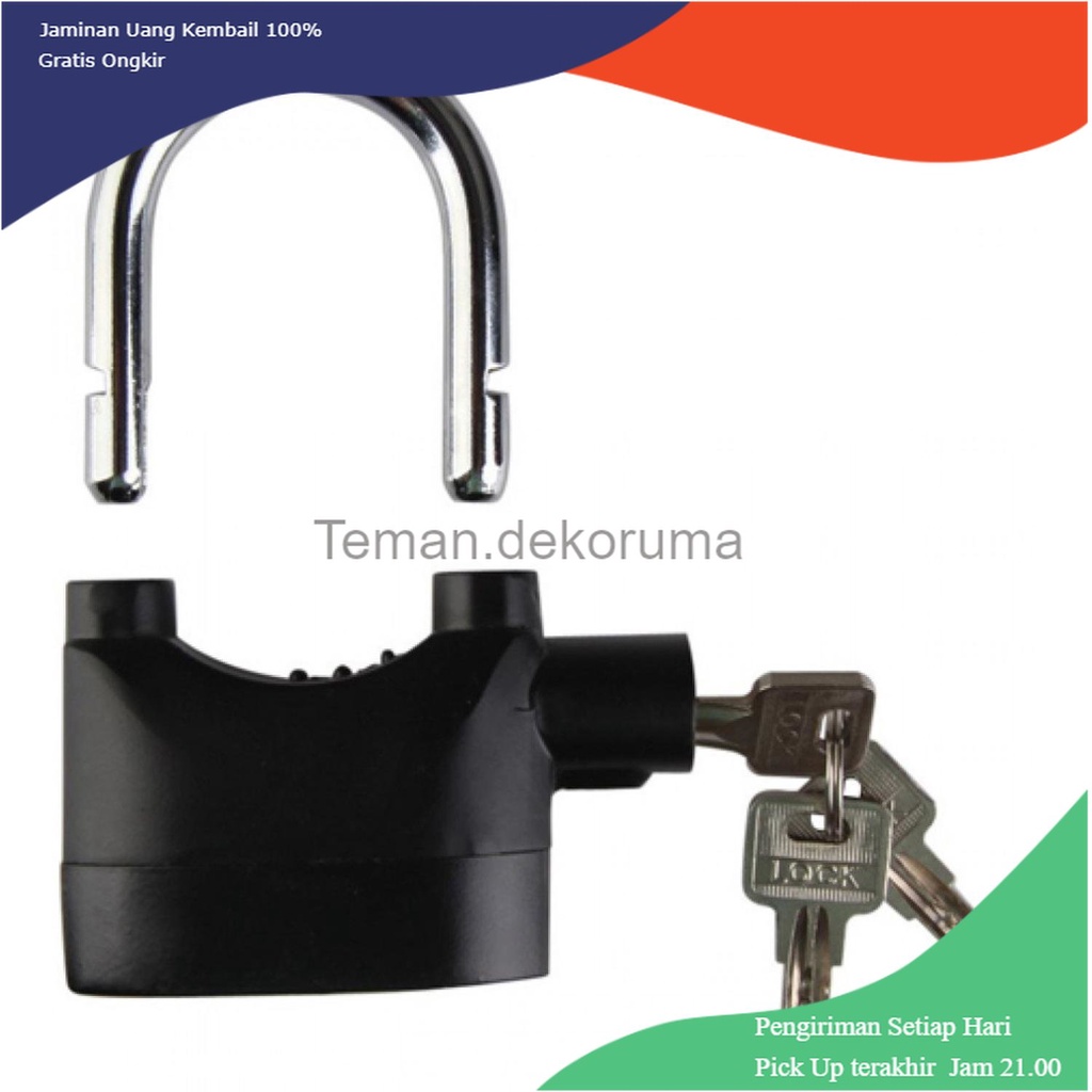 TD-PR2 EYCI Gembok Alarm Motor Suara Anti Maling / Lock Siren 10mm - APR14 - Apr14