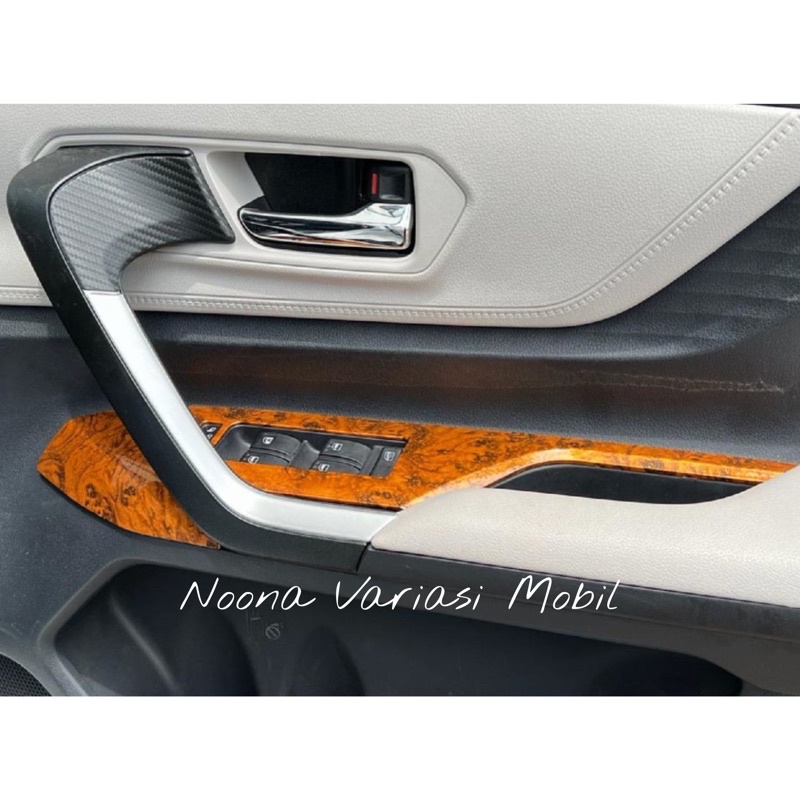 Panel switch cover khusus Avanza Veloz 2022 Motif Kayu 4pcs