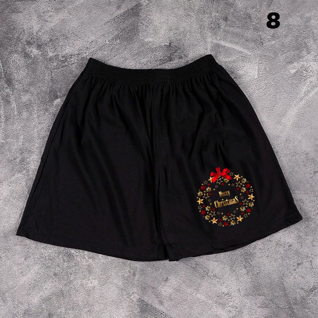 Celana Boxer Black Motif Varian 02 / Celana Boxer Unisex / Celana Boxer Motif