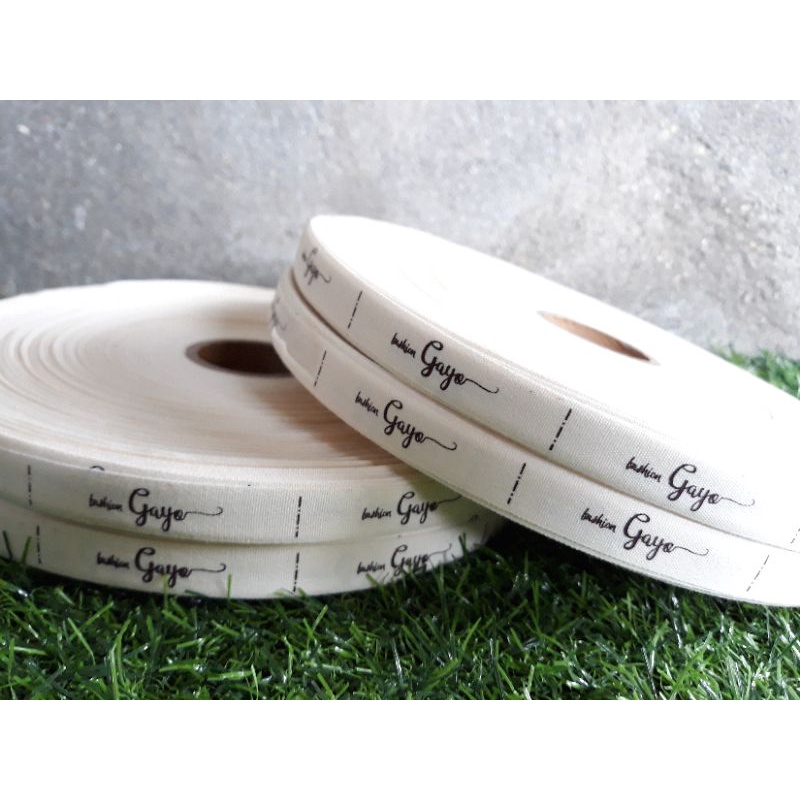 

Buat label baju label katun krem halus label pita label halus label