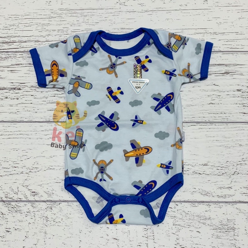 Nova Jumper Bayi Karakter - Romper Bayi Nova Best Buddies - Baju Kodok Bayi 0-3 3-6 6-9 Bulan