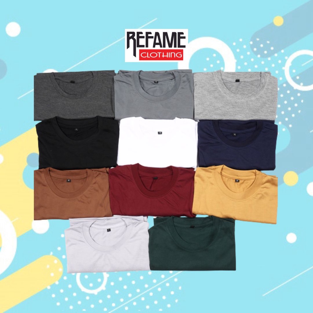 Kaos Polos Wanita Pria Dewasa Cowok Cewek Katun Cotton Combed 30s Lengan Tangan Pendek Ukuran S M L XL XXL Hitam Marun Navy Putih Abu Pink Hijau Botol Army Kuning Mustard Premium