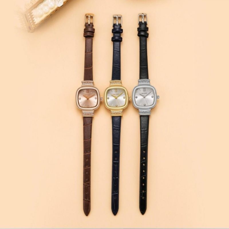 Jam Tangan Jims Honey - Jimshoney 8012  Jam Analog Antiair Murah Import Watch Leather Waterproof - Jam Wanita Mini Murah