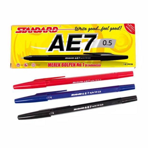 

BARU SPESIAL (1 pack) Pen / Pulpen standard AE7 0,5mm (12 pcs) ✪ 877