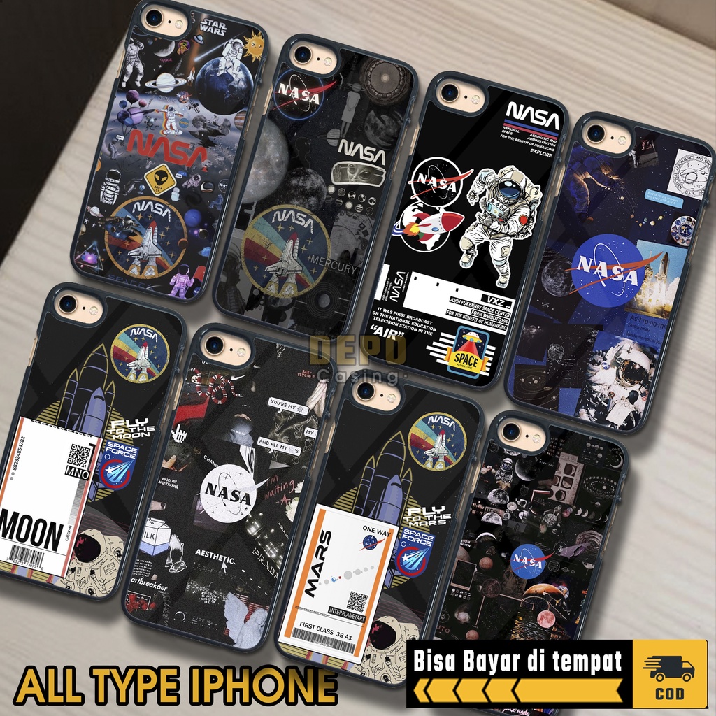 Case Iphone 7 8 Casing Iphone 7 8 Depo Casing [NASA] Case Glossy Case Aesthetic Custom Case Anime Ca