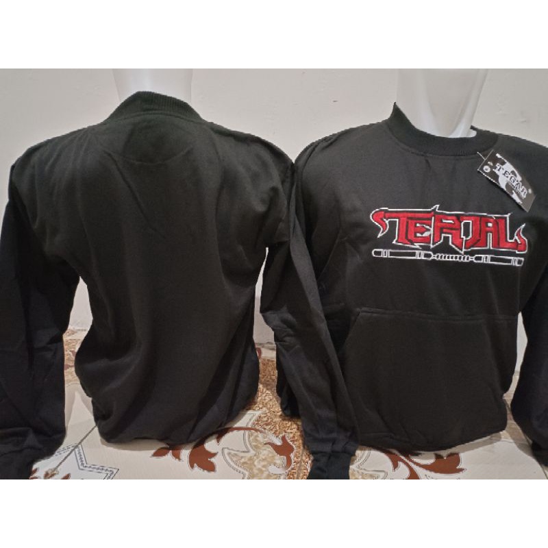 HOODIE TERJAL JAKET TERJAL SWEATER TERJAL BORDIR-switer terjal-SWEATER PSHT-SWEATER SH TERATE MOTIF 