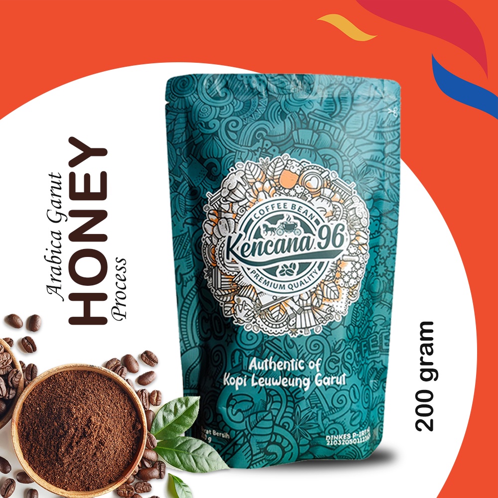 

KENCANA96 Kopi Arabika Garut Arabica Coffee 200 Gram - Honey Proses - Kopi Nikmat bikin betah dan ramah dikantong