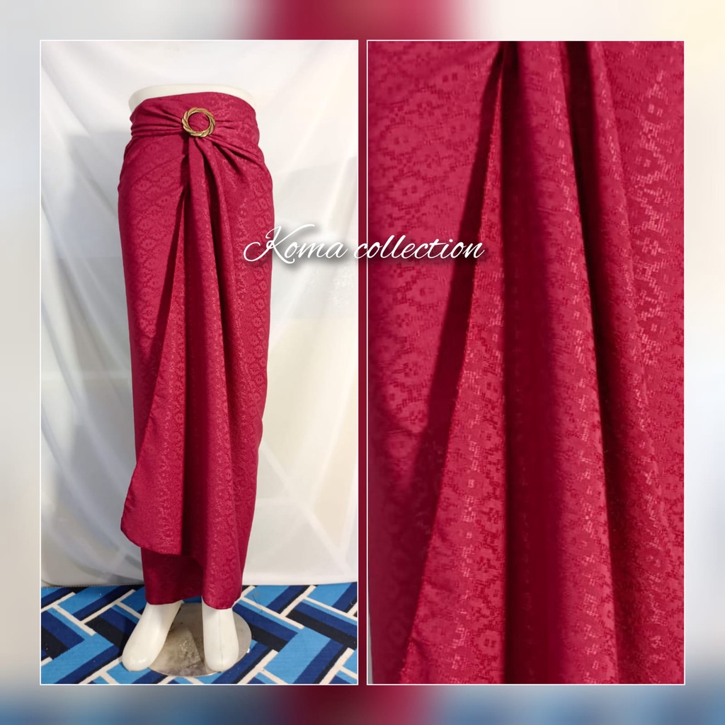 ROK LILIT SATIN VELVET POLOS FREE GESPER/rok lilit polos modern/rok kebaya