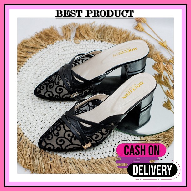 Big Size 36-42 Sandal Pesta Remaja Hak Tinggi Wanita Kekinian High Heels Pesta Heels Import Premium 