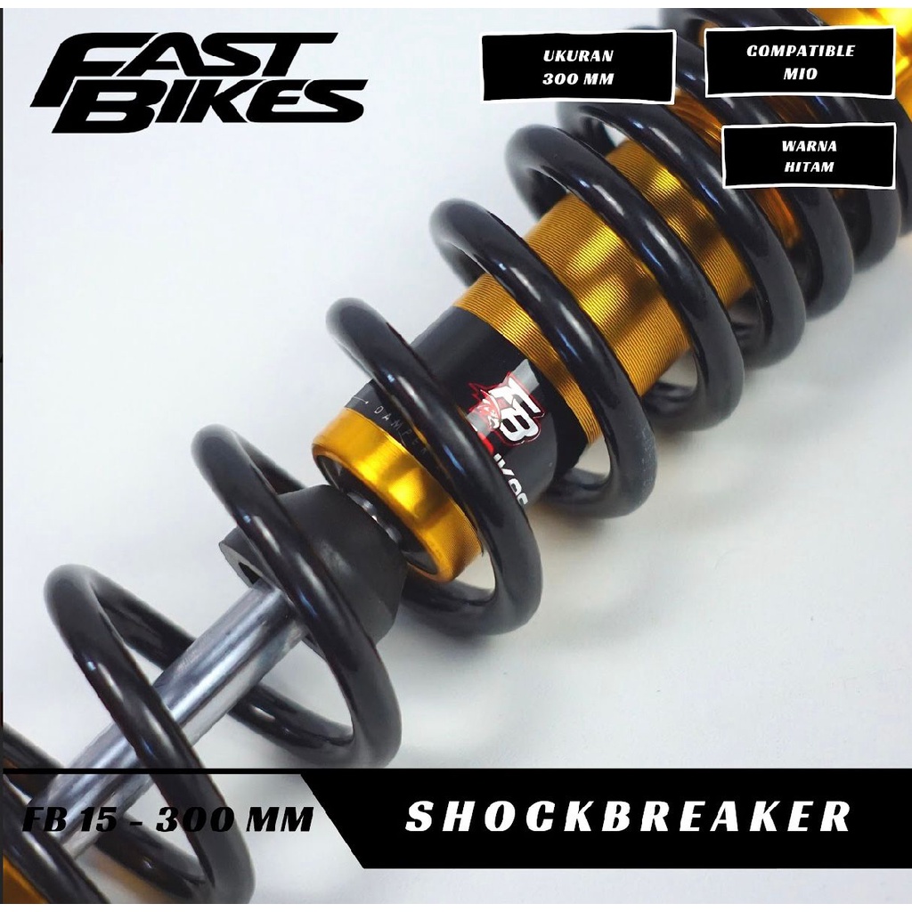 Shockbreaker Belakang Matic Fast Bikes Z-Series 300MM Beat Vario Scoopy Spacy mio xeon fino genio