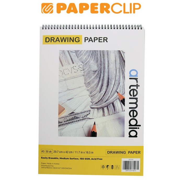 

Buku Gambar Buku Gambar / Sketchbook Artemedia A3 150Gsm 203101