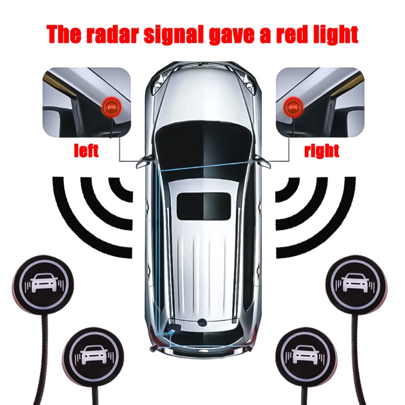 2pcs Sensor Radar Pendeteksi Blind Spot Untuk Mobil