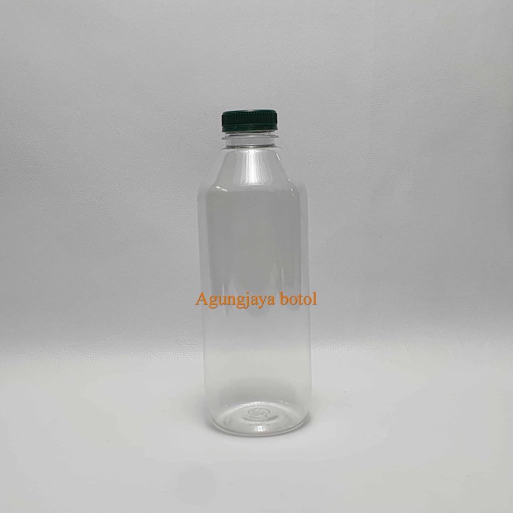 Botol Juice 1000 Ml Kale Bulat Natural / Botol Kale 1000 ml / Botol Coffe