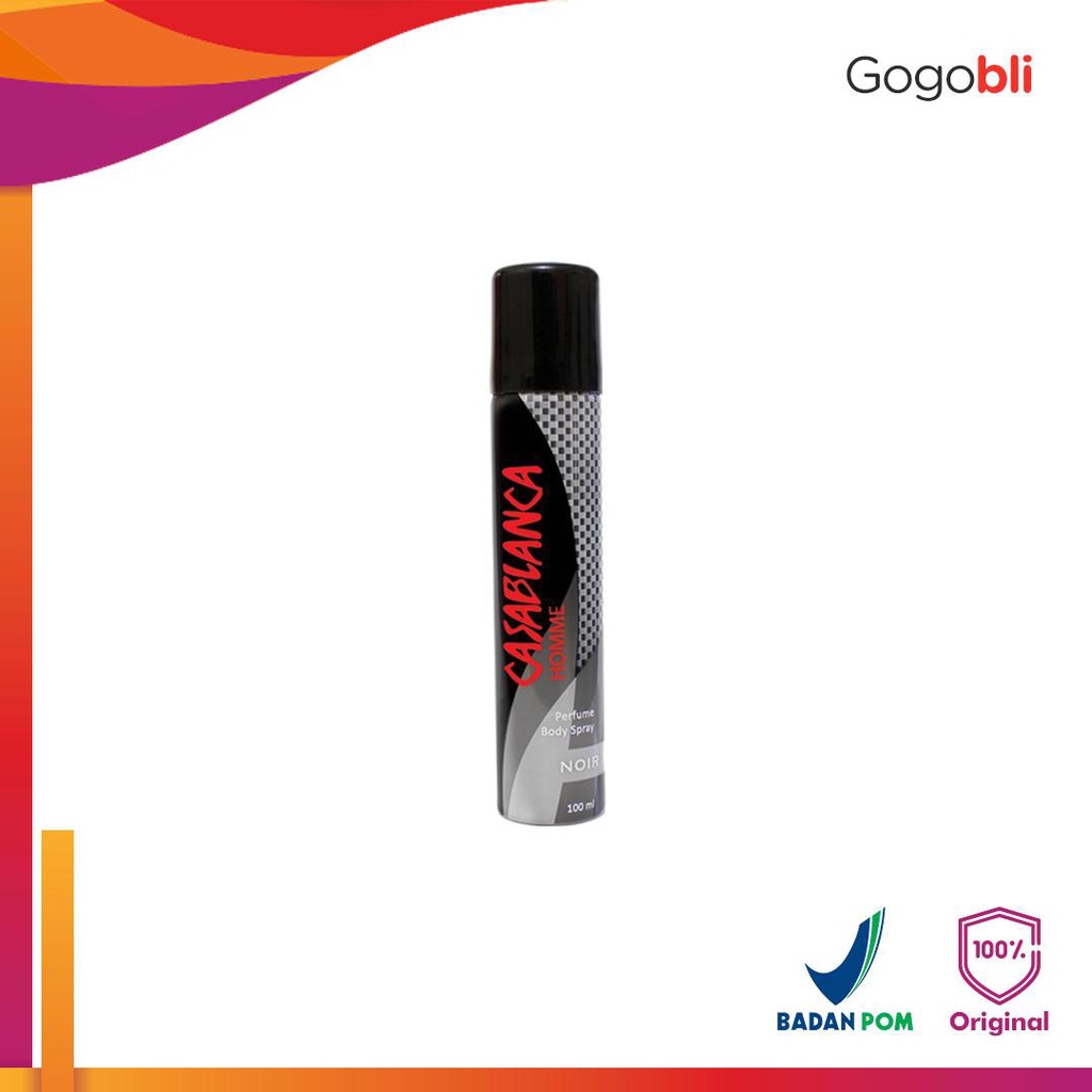 Casablanca Body Spray Black Noir 100ml