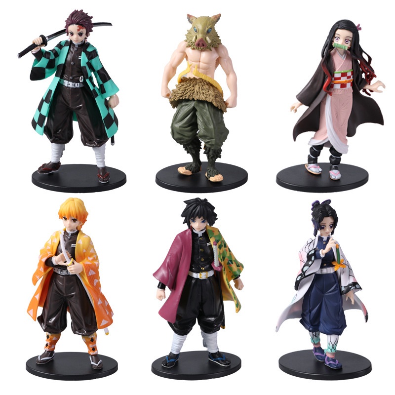 Mainan Action Figure Demon Slayer Anime Kimetsu no Yaiba Tanjirou Nezuko Inosuke