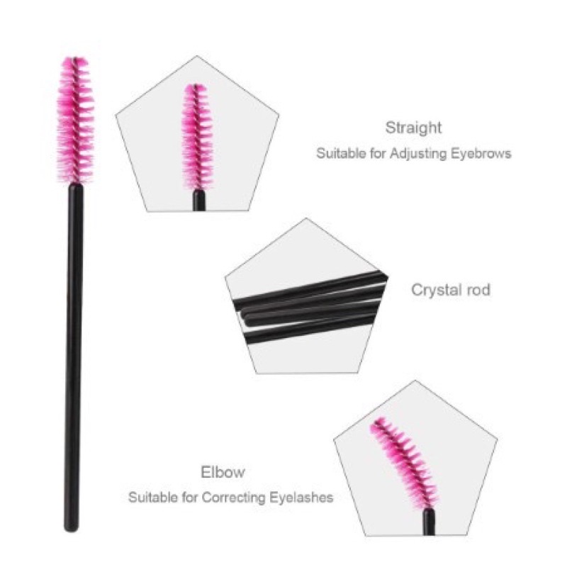 Sisir Kuas Maskara Spoolie Brush Sikat Eyelash Extention Bulu Mata Alis Eyebrow Make Up || Alat Kcantikan Wanita Barang Unik Murah Lucu