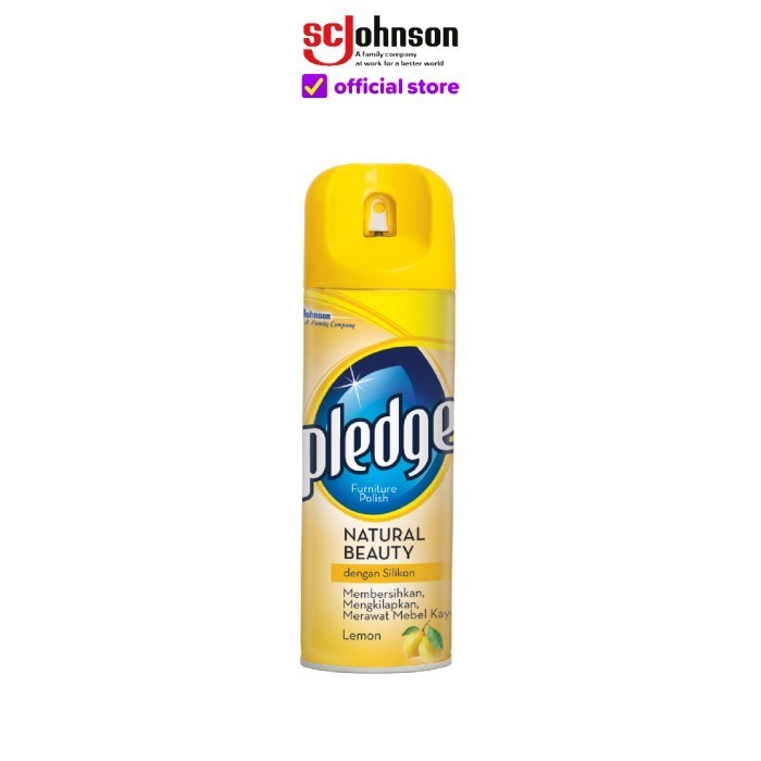 Pledge Aerosol Lemon 330gr Pembersih &amp; Pengkilap Furtniture