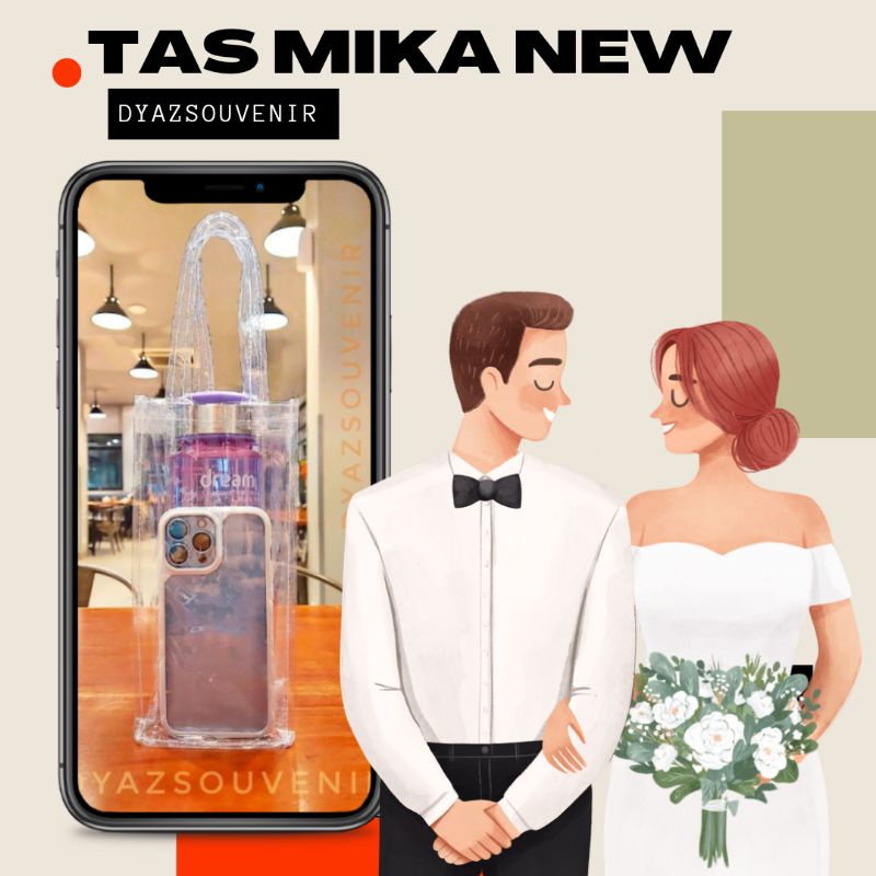 

tas mika / tas tumbler / tas tumblr Wedding Kado Bingkisan Parcel Tas Imut Tas New Tas termos tas tempat minum tas souvenir mika pvc