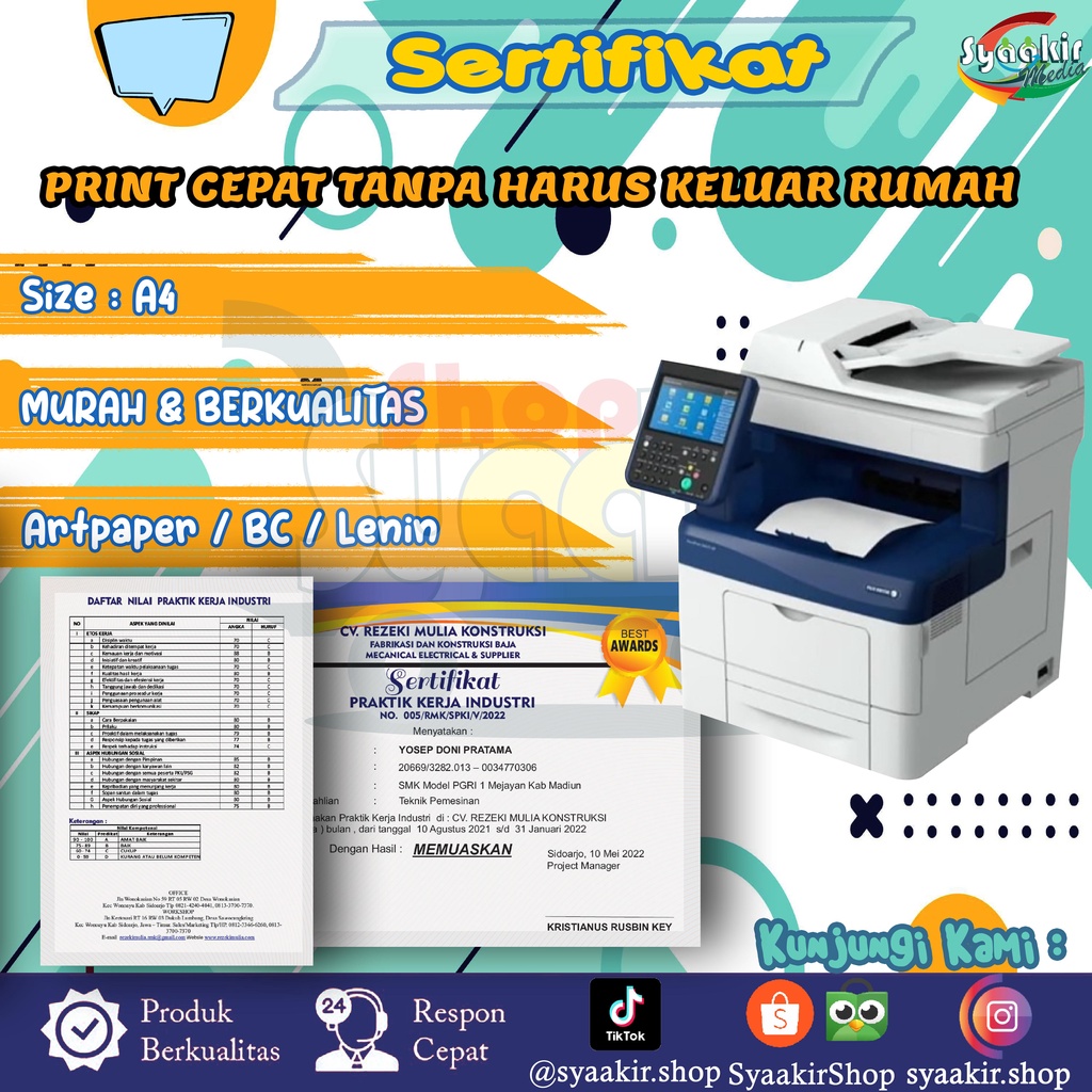 

SERTIFIKAT PIAGAM PENGHARGAAN CUSTOM MURAH / CETAK SERTIFIKAT PIAGAM MURAH BERKUALITAS