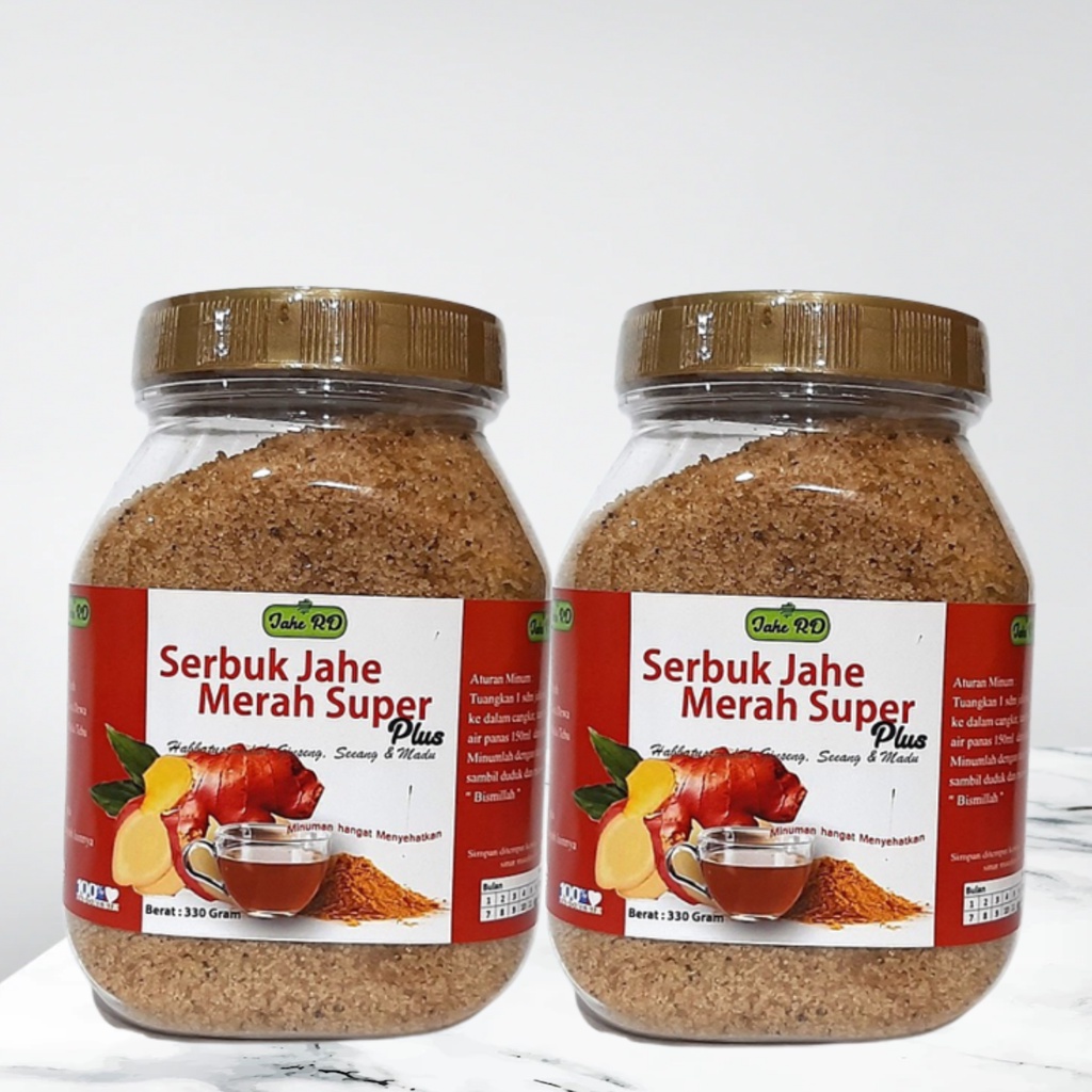 Serbuk Jahe Merah Super Instan Jahe RD 330 Gram Jahe Merah Serbuk