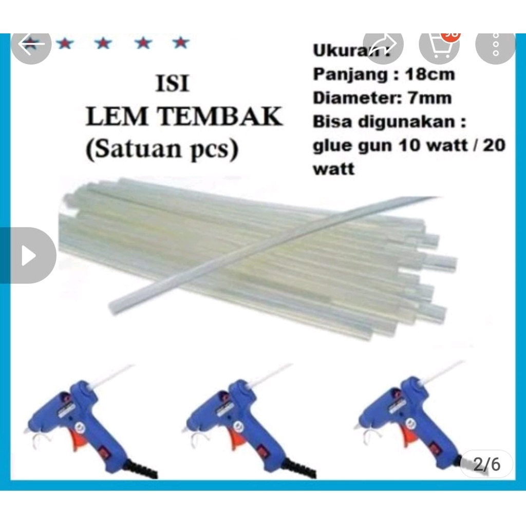 Isi Lem Tembak 18 Cm/refill glue gun bakar