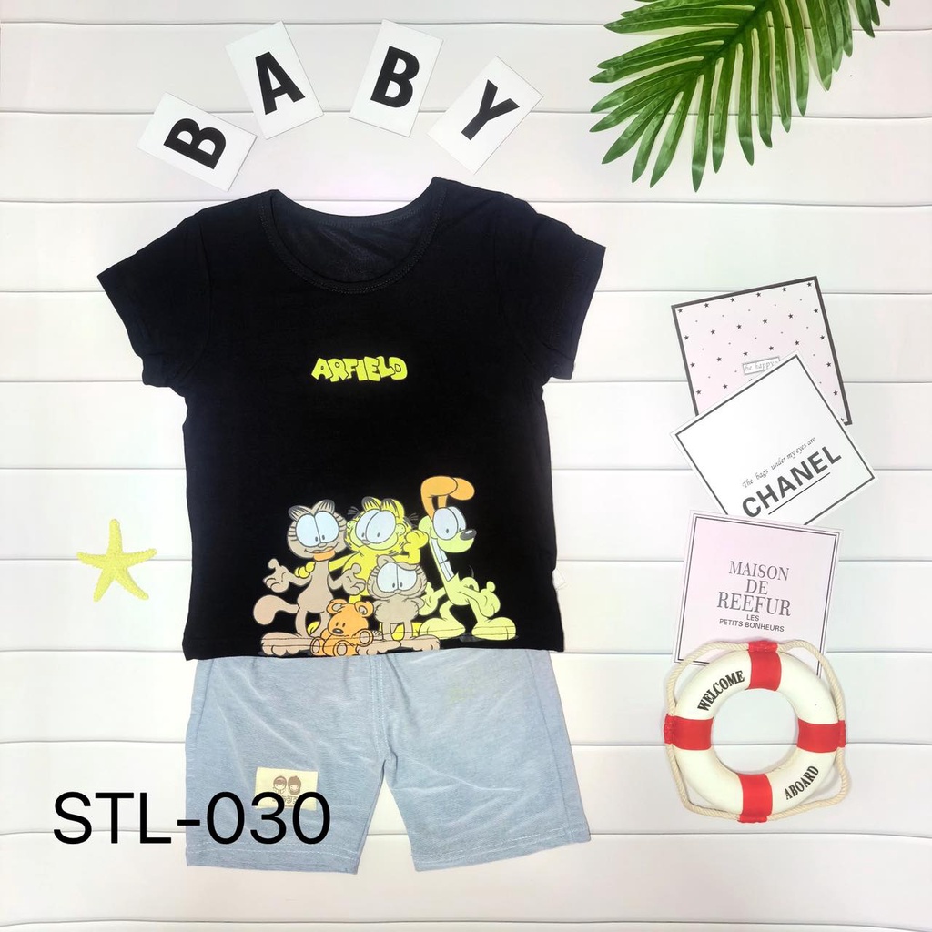 Baju Set ANAK 2-4Tahun 100%Cotton-Setelan Anak Lengan Pendek-Breathable Dan Tidak Panas LAKI-LAKI