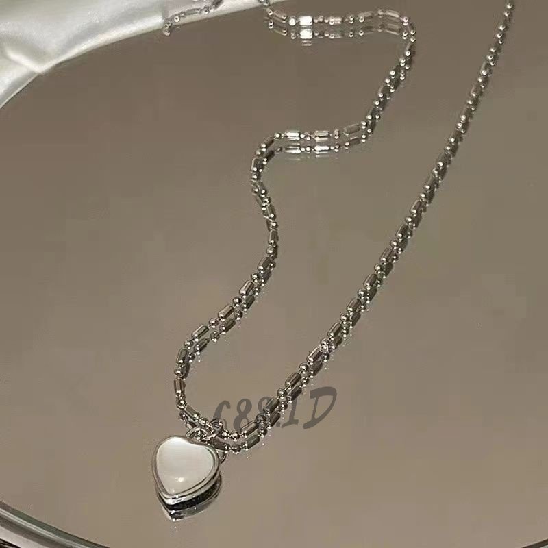 Kalung Wanita Liontin Love Bandul Hati Cinta Gaya Korea Kalung Fashion Necklace Impor Titanium NL 19