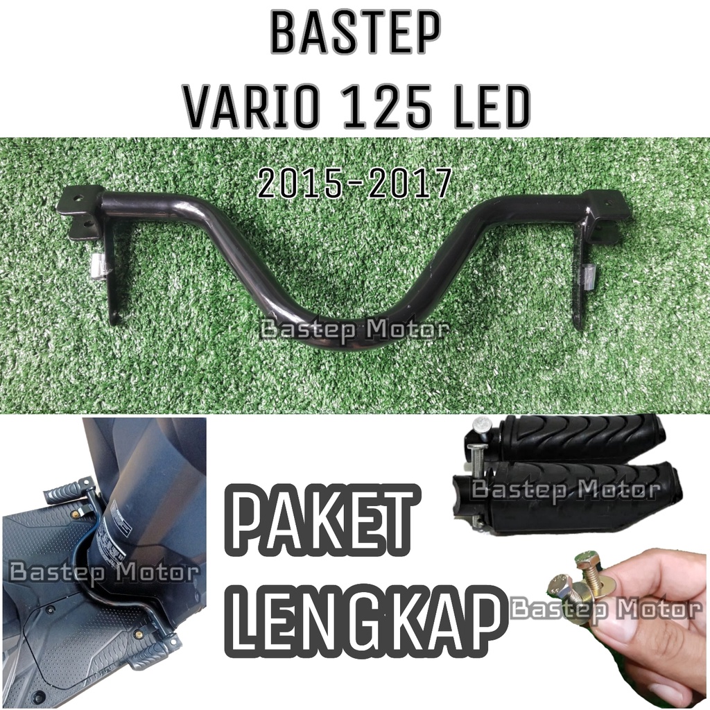 FOOTSTEP BASTEP BESI PIJAKAN KAKI VARIO 125 LED FREE BAUT