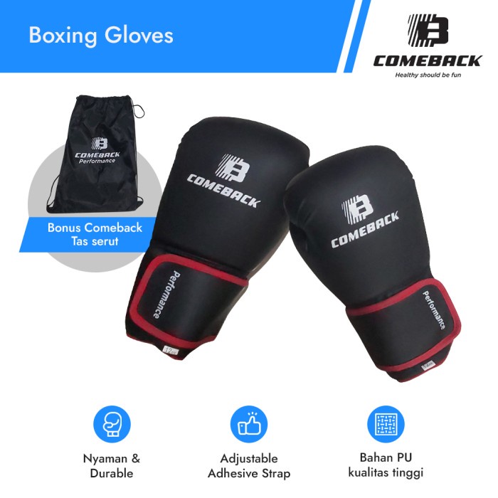 Comeback Performance Boxing Gloves, Sarung tangan tinju, tinju, boxing - 10 Oz