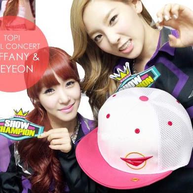 Topi SNSD Girls Generation SNSD Concert Pink Putih Taeyeon Tiffany