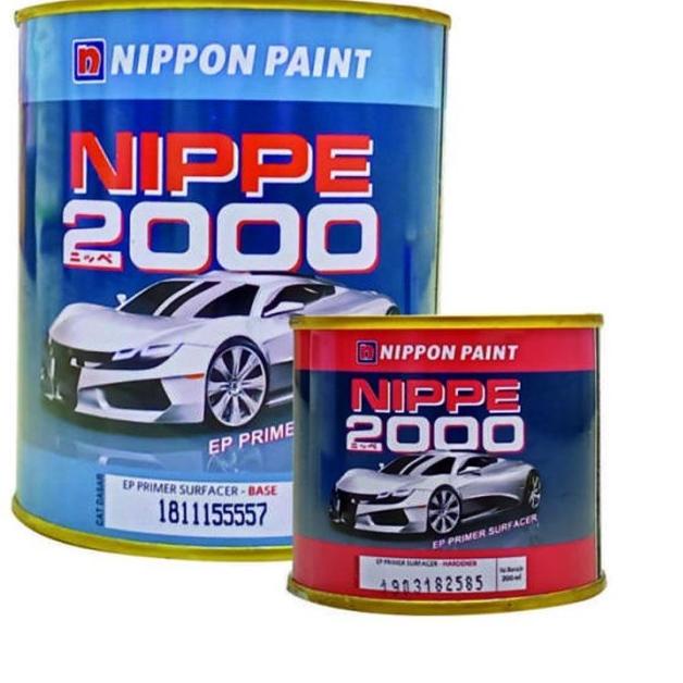 Nippon Paint Nipper 2000 Epoxy Cat Dasar Hardener Abu - Putih 1 kg