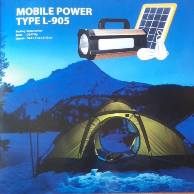 Lampu Emergency Solar Cell Multifungsi Luby L-905