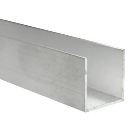 U Channel Alumunium Rel Bawah Pintu Lipat 2 X 2