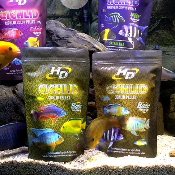 [PAKAN CICHLID] Pelet Ikan HD CICHLID sinking (tenggelam) 250 gr