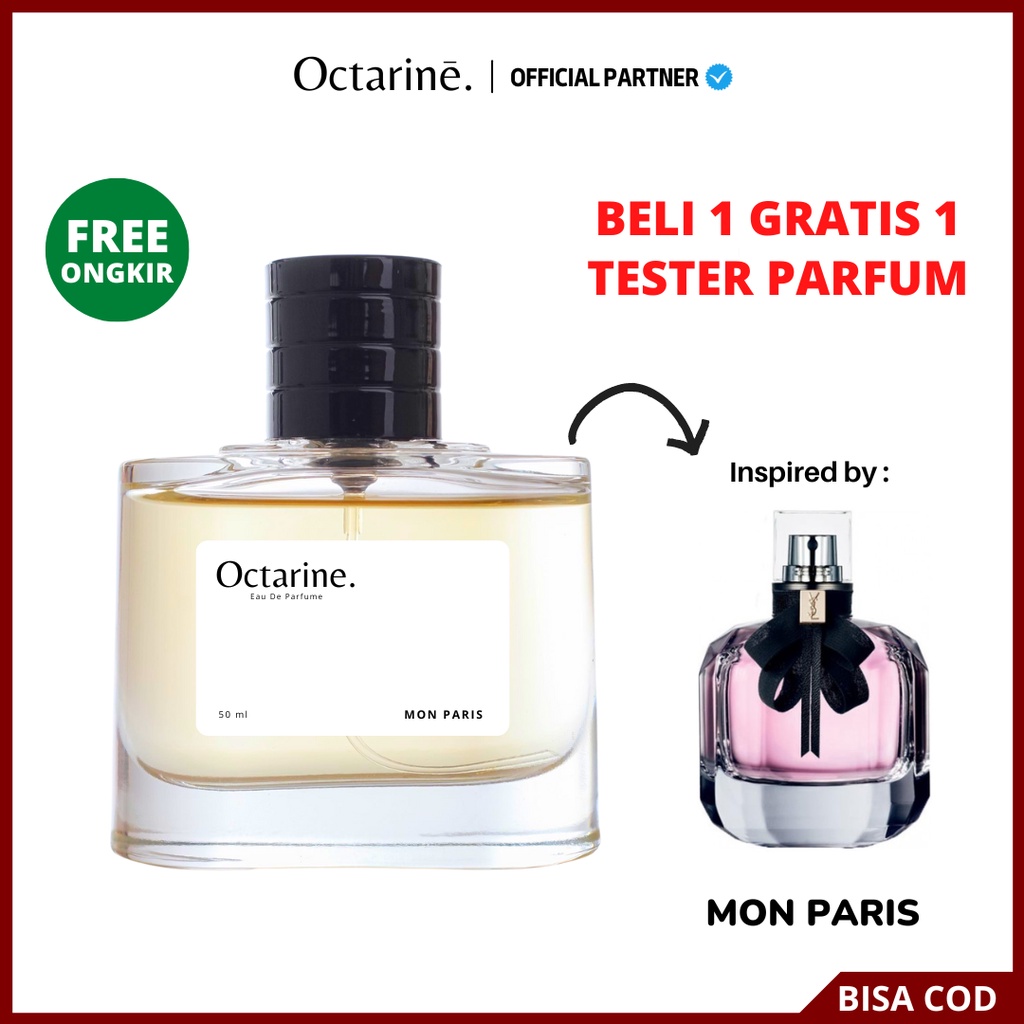 Octarine - Parfum Wanita Pria Tahan Lama Aroma Mewah, Lembut, Fresh Inspired By MON PARIS | Parfume Farfum Perfume Minyak Wangi Cewek Cowok Murah Original