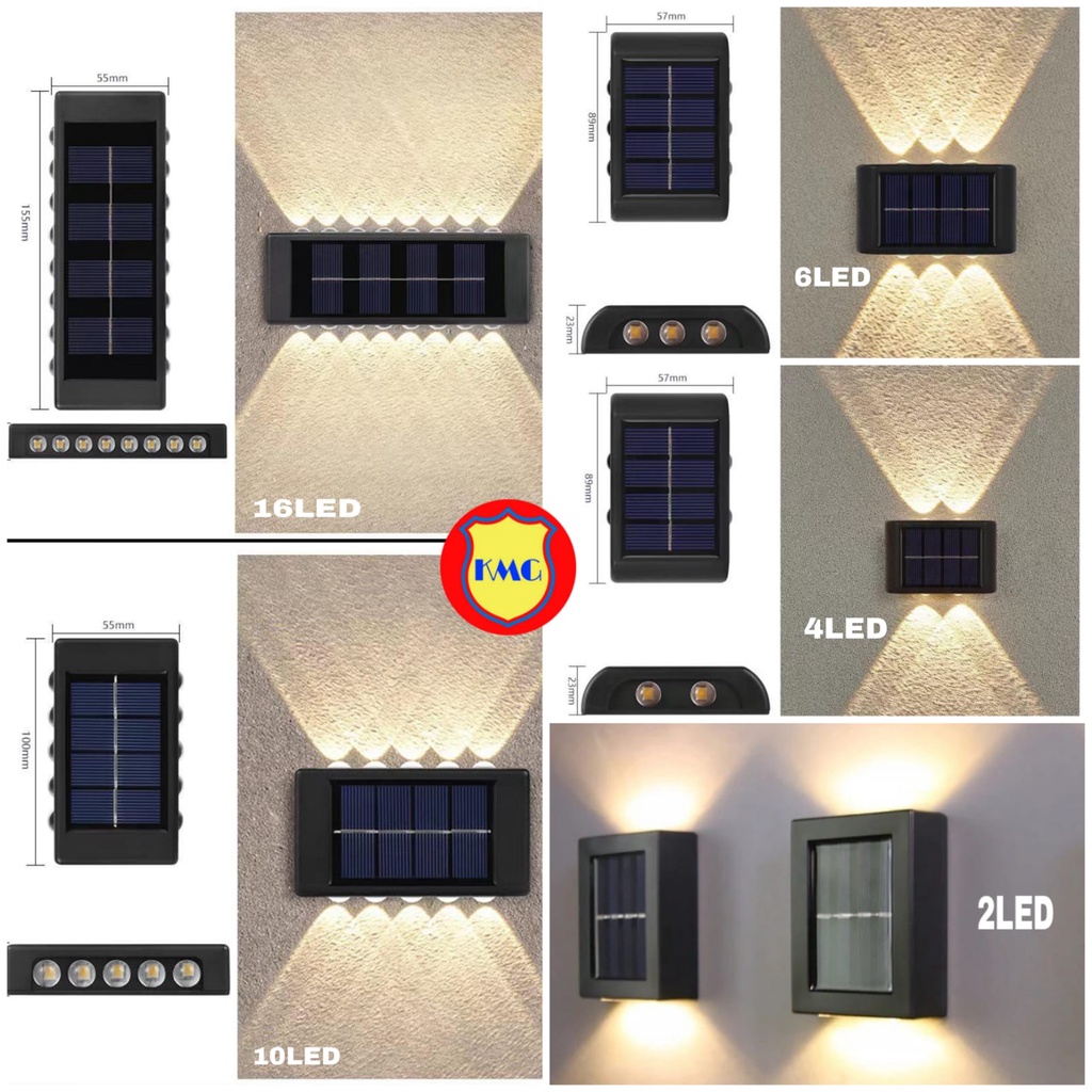 Lampu Dinding Outdoor-Lampu Dinding Tenaga Surya-Anti Air