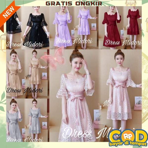 Dress Pesta Kondangan Dress Korea Casual Gaun Sexy Import Premium Baju Sexi Santai Mini Dres Kekinia