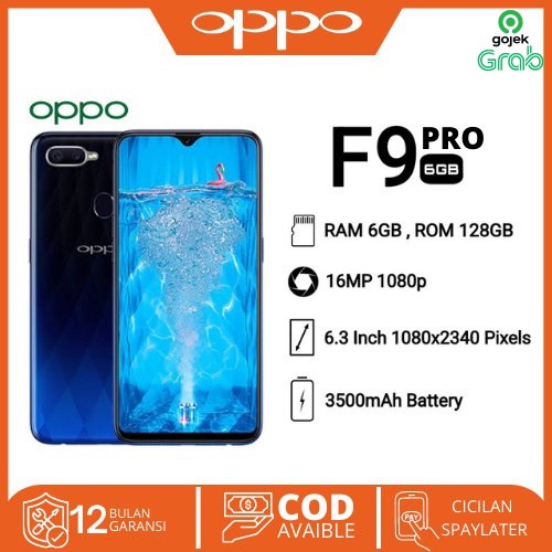 ''[BARU]'' OPPO F9 6/64GB & 6/128GB GARANSI murah android 4G