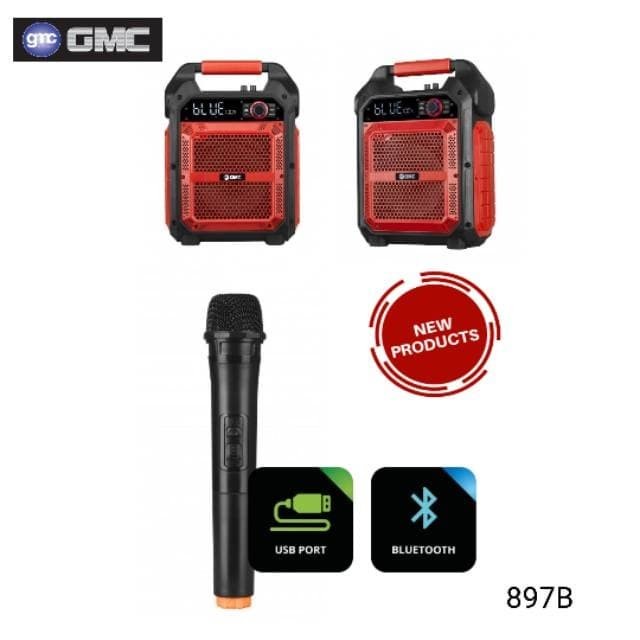 Gmc-897B Multimedia Speaker Portable Extra Boost (Mic Include)