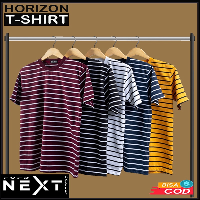 Best seller!!! Kaos unisex horizontal stripped pria wanita kuallitas distro eksport original brand kaos belang zebra kekinian  Kaos Stripe Pria kaos Stripe Tshirt Three Colour Kaos Wanita Dan Pria Kaos Dstro kaos oblong branded