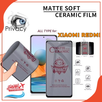 TG ANTI GORES FUL LAYAR SPY XIAOMI REDMI 12c A1 A2 6A 5A 9A 7A 9C NOTE 8 REDMI 8 8A PRO ANTI RADIASI PRIVACY SPY HITAM FULL LAYAR TEMPERED GLASS