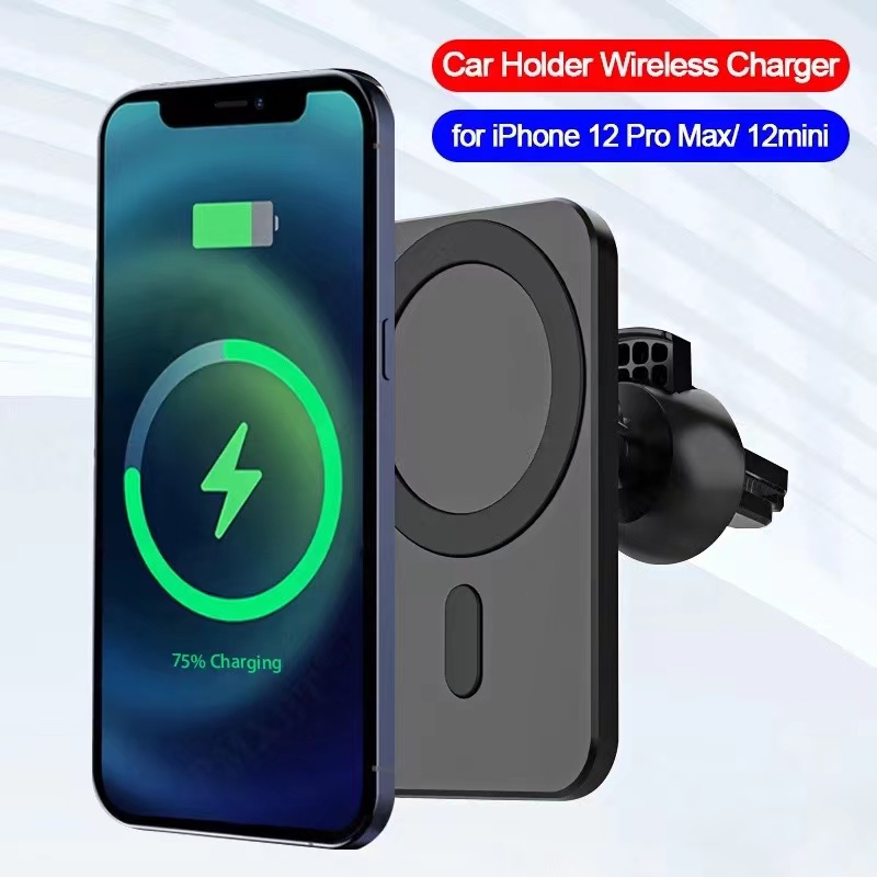 Mobil Magnetic Wireless Car Charger Mount for iPhone 12 13 Pro Max Magsafe Fast Charging Wireless Charger Car Holder