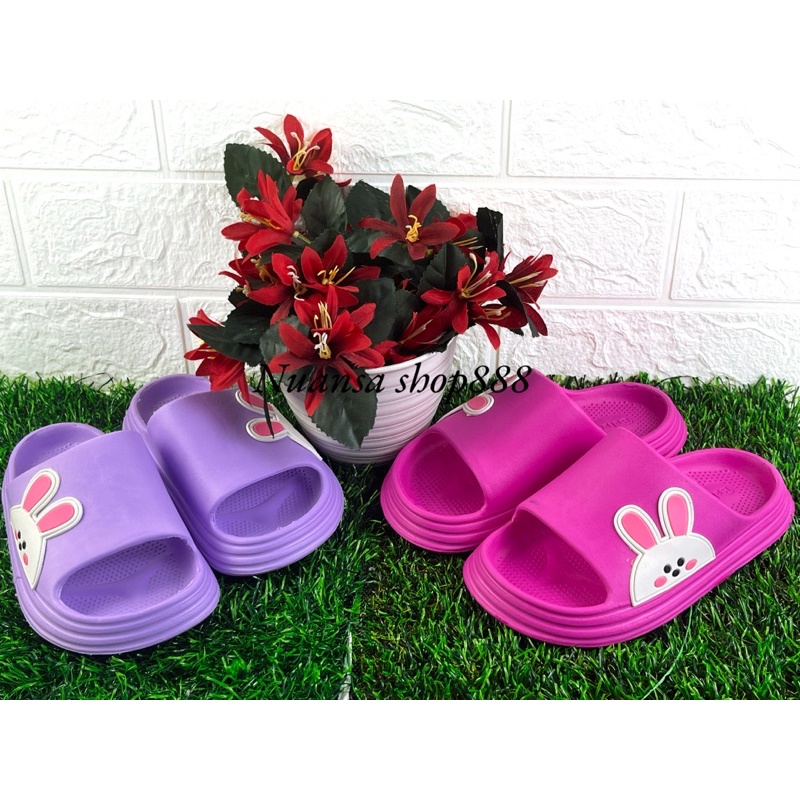 SANDAL SELOP PEREMPUAN MEREK  BAHAN KARET ANTI LICIN UK 24-29 BC-033