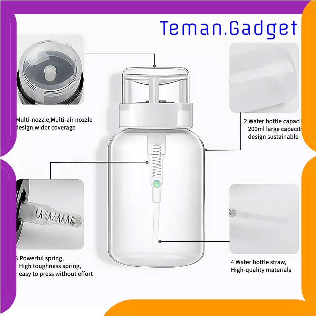 TG-TRV NianLes Botol Travel Size Liquid Bottle Pump 200 ml - MJ-693