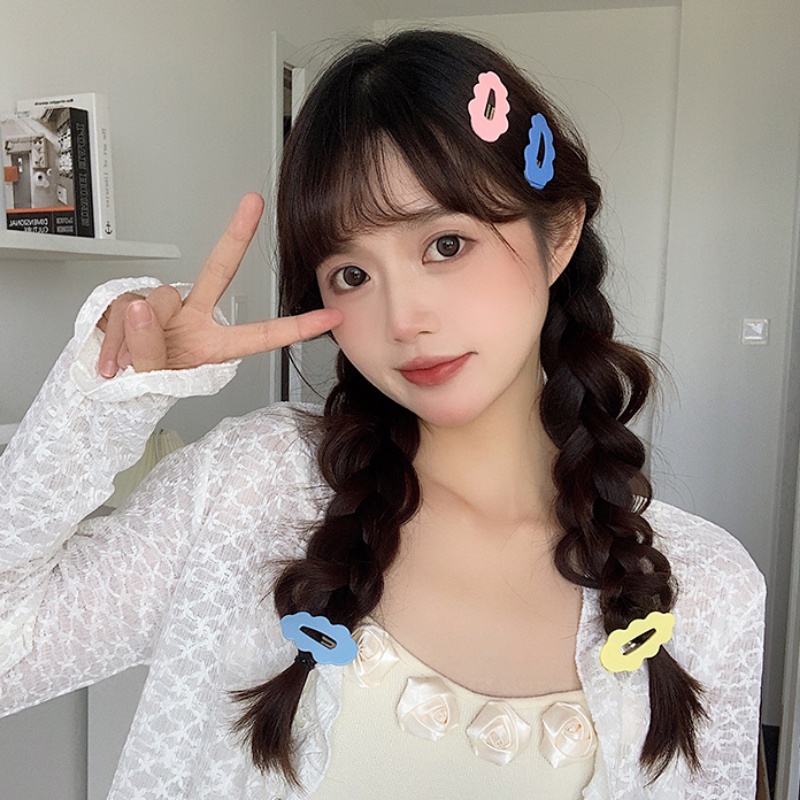 Korea Fashion Baru Lucu Kartun Permen Berwarna Awan Klip Rambut Bayi Sisi Klip Poni Klip Bb Klip Rambut Pin Aksesoris Rambut