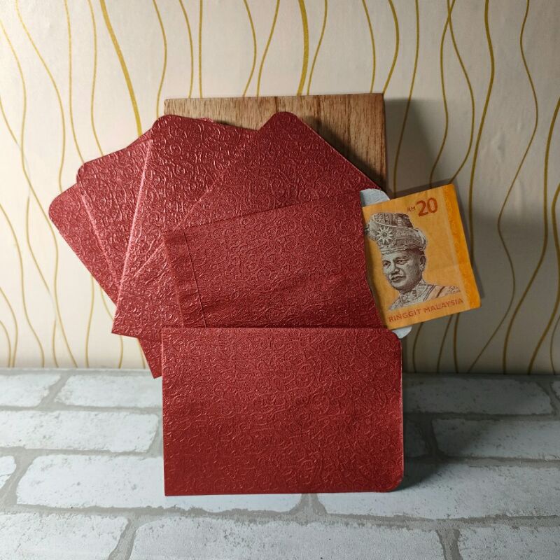 

Angpau Merah motif emboss mini 8*10cm