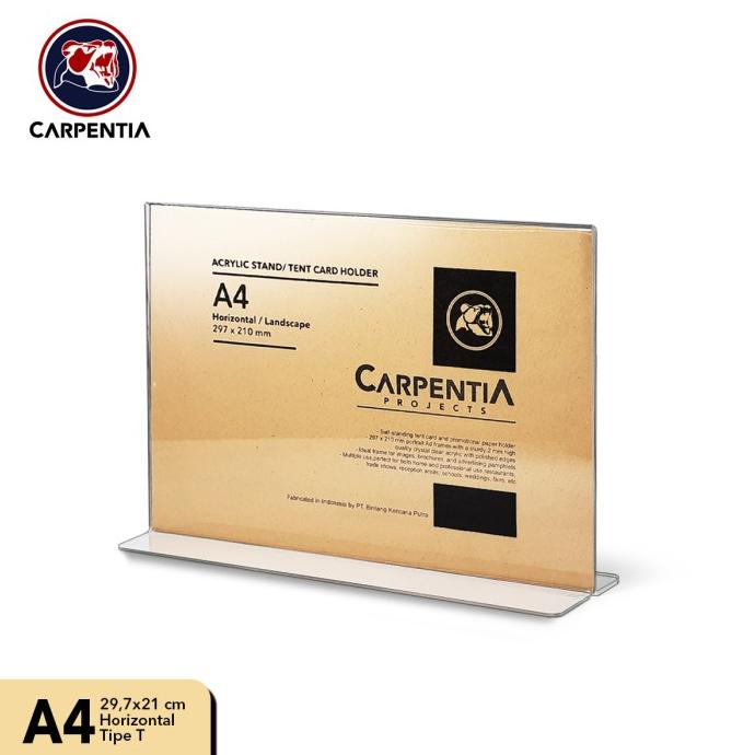 

Acrylic Standing Tipe T/ A4 Horizontal 29,7x21 cm/ Tent Card Akrilik