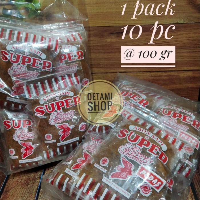 

Abon Sapi Super Elang Boyolali 1 kg ( isi 10 pc @ 100 gr )