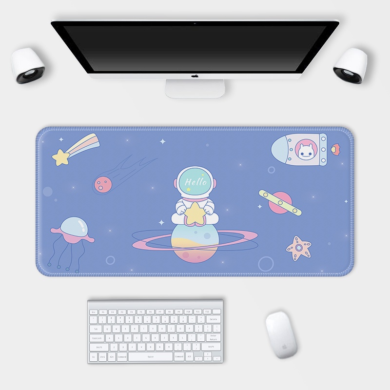 Mouse Pad Gaming Ukuran Besar Bahan Kulit PU Anti Air / slip